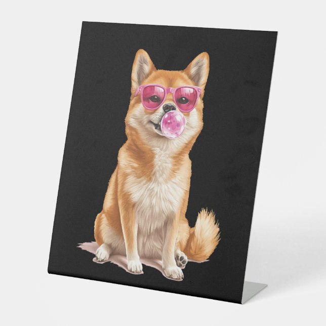 Shiba Inu Sockelschild (Vorderseite)