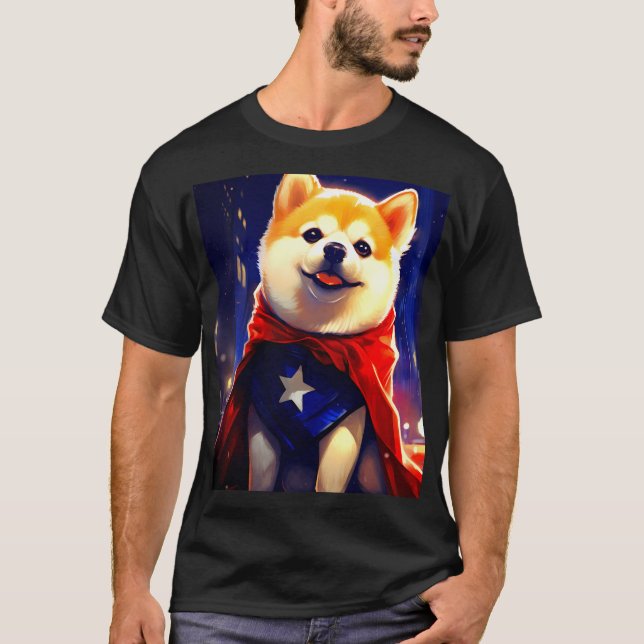 Shiba Inu Star T-Shirt (Vorderseite)