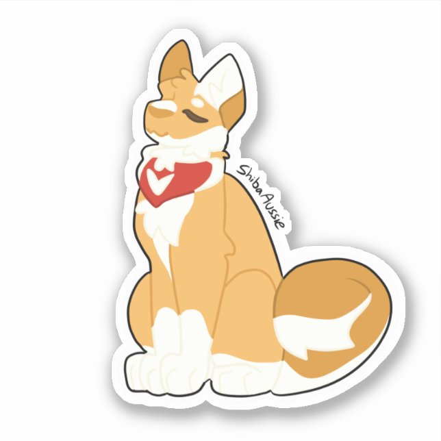 Shiba Inu Sticker (Vorderseite)