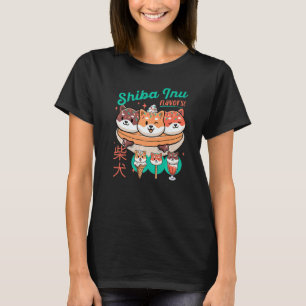 Shiba Inu Süß Retro Vintage Eiscreme Hund 1 T-Shirt