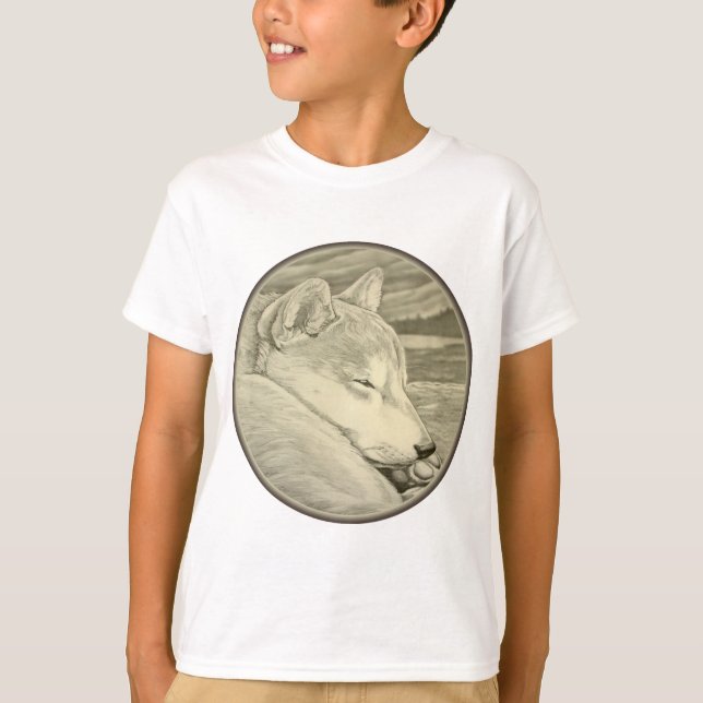 Shiba Inu T - Shirt Art Kid's Hund Lover Shirts Ge (Vorderseite)