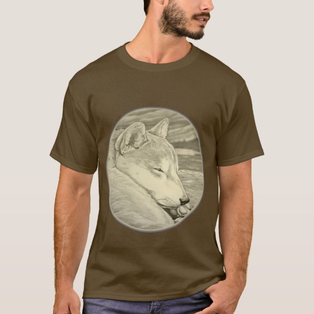 Shiba Inu T - Shirt Männer Shirt Hundeshirt (Vorderseite)