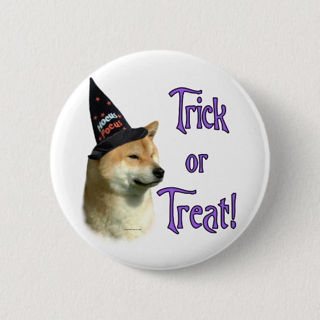 Shiba Inu Trick Button (Vorderseite)