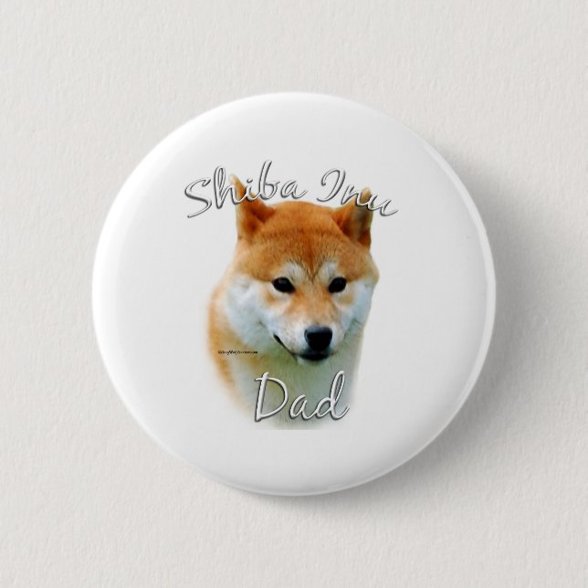 Shiba Inu Vater 2 Button (Vorderseite)