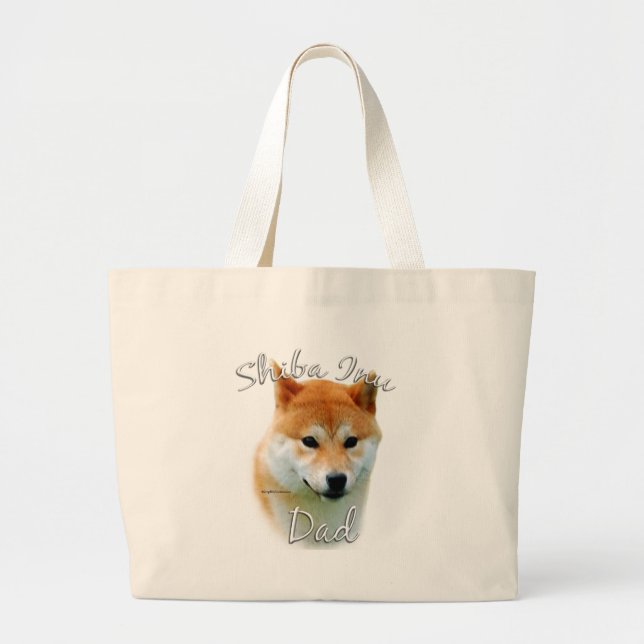 Shiba Inu Vater 2 Jumbo Stoffbeutel (Vorne)