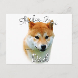 Shiba Inu Vater 2 Postkarte
