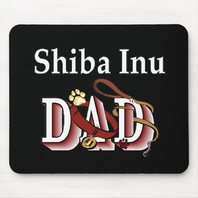 Shiba Inu Vater Geschenke Mousepad (Vorne)