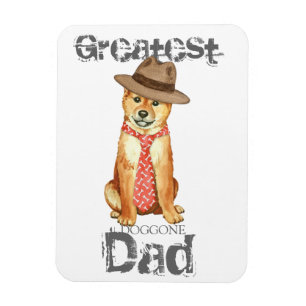 Shiba Inu Vater Magnet