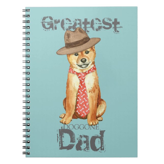 Shiba Inu Vater Notizblock (Vorderseite)