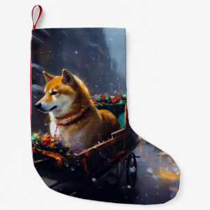Shiba Inu Weihnachtsfeiertage Kleiner Weihnachtsstrumpf