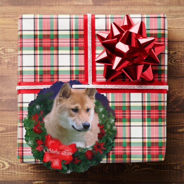 Shiba Inu Weihnachtsgeschenk Ornament Karte (Insitu (Geschenk))