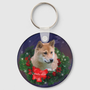 Shiba Inu Weihnachtsgeschenk Schlüsselanhänger
