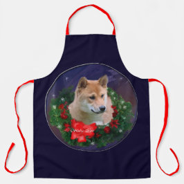 Shiba Inu Weihnachtsgeschenk Schürze