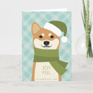 Shiba Inu Weihnachtskarte Feiertagskarte