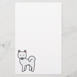Shiba Inu Weiß Briefpapier