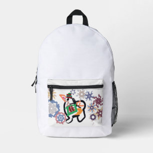 Shiba Inu Winter  Bedruckter Rucksack