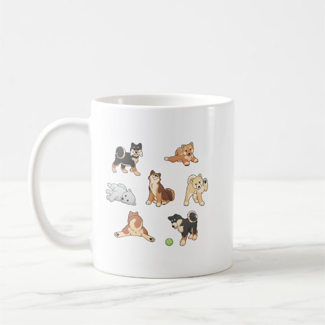 Shiba Inus 2 Kaffeetasse (Links)