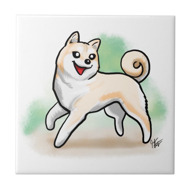 Shiba Inus dekorative Fliese (Vorderseite)