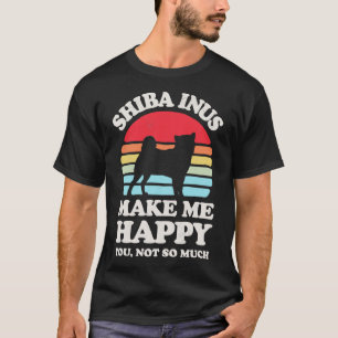 Shiba Inus macht mich glücklich für Männer Frauen T-Shirt