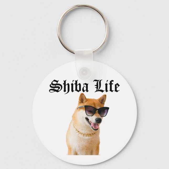 Shiba Life Schlüsselanhänger (Vorderseite)