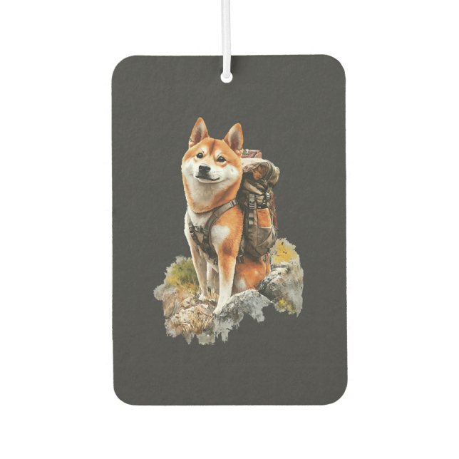 Shiba Pitbull Inu Autolufterfrischer (Vorderseite)