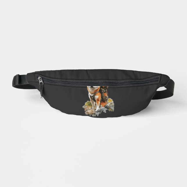 Shiba Pitbull Inu Bauchtasche (Vorderseite)