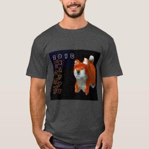 Shiba Puppy 3D Digital Art Dog Jahr 2018 Men T-Shi T-Shirt