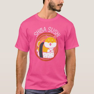 Shiba Sushi Essen Foodie Japanisch Sushi T-Shirt