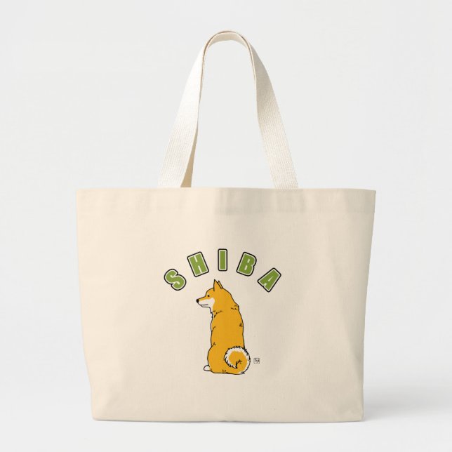 Shiba Taschen-Tasche Jumbo Stoffbeutel (Vorne)
