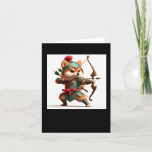 Shiba Warrior #10 Archer Sticker Karte