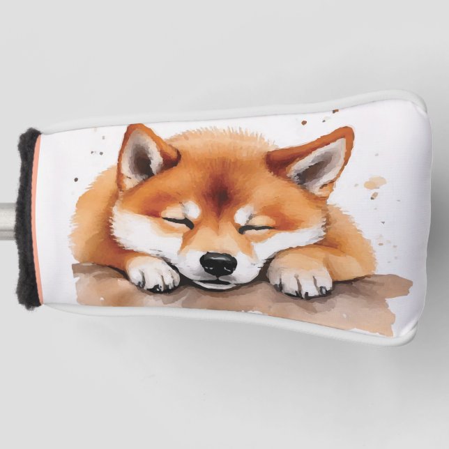 Shiba wird müde Golf Kopf Abdeckung Headcover (Vorderseite)