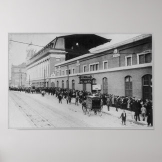 Shibe Park Philadelphia, Gewartet für Baseball Gam Poster