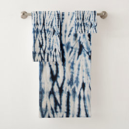 Shibori Badhandtuch Set