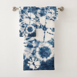 Shibori Badhandtuch Set