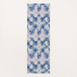 Shibori Blue Gefärbte Krawatte Japan Traditionelle Yogamatte