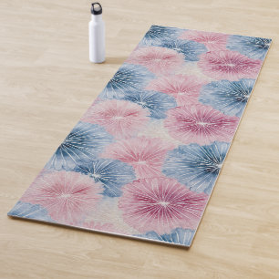Shibori Blue Gefärbte Krawatte Japan Traditionelle Yogamatte
