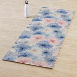 Shibori Blue Gefärbte Krawatte Japan Traditionelle Yogamatte