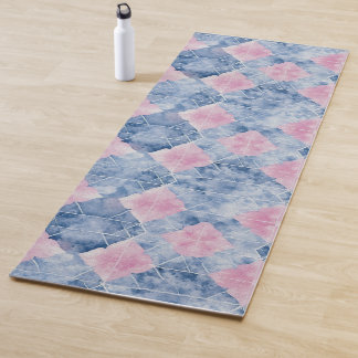 Shibori Blue Gefärbte Krawatte Japan Traditionelle Yogamatte
