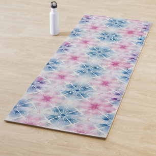 Shibori Blue Gefärbte Krawatte Japan Traditionelle Yogamatte