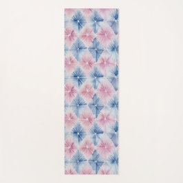 Shibori Blue Gefärbte Krawatte Japan Traditionelle Yogamatte