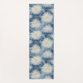 Shibori Blue Gefärbte Krawatte Japan Traditionelle Yogamatte