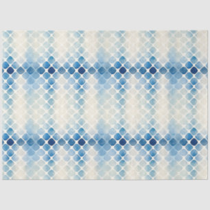 Shibori Blue Japan Textile Art Nr. 12 Seidenpapier