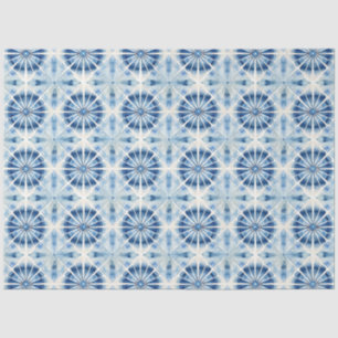 Shibori Blue Japanisch Textile Art Nr. 10 Seidenpapier