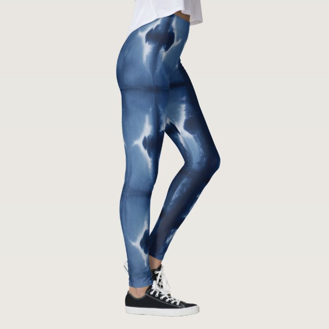 Shibori Blue Leggings (Rechts)