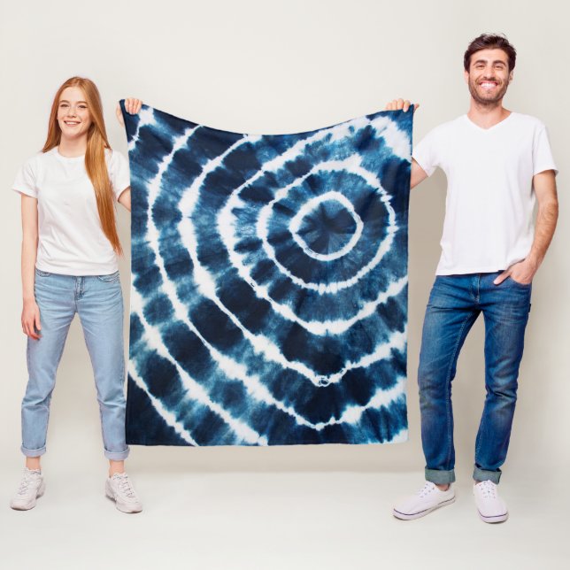 Shibori Fleecedecke (Beispiel)
