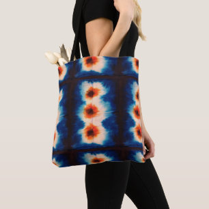 Shibori Gefärbte Krawatte Fabric Muster Boho