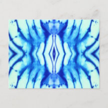 Shibori Gefärbte Krawatte Post Card