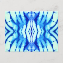 Shibori Gefärbte Krawatte Post Card Postkarte