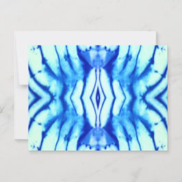 Shibori Gefärbte Krawatte Post Card Postkarte