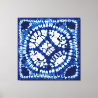 Shibori Gefärbte Krawatte South Seas Indigo Batik